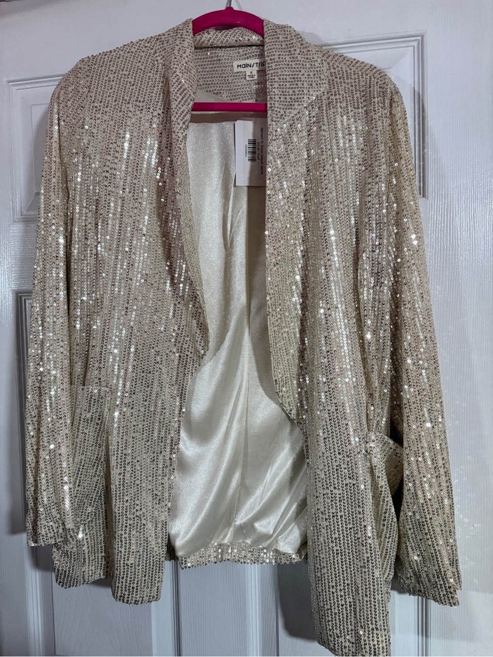 Champagne Sequin Blazer